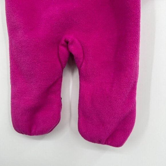 Columbia Polar Fleece Snowsuit bear ears baby girl 6 to 12 months - Picture 9 of 11